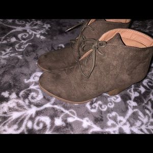 Charlotte Russe Shoes - Olive green heeled booties 👢 Charlotte Russe Shoes - Olive green heeled booties 👢